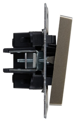 Выключатель IEK BRITE перекрестный 1-кл. 10А ВС10-1-3-БрШ шампань BR-V13-0-10-K37 - изображение 2