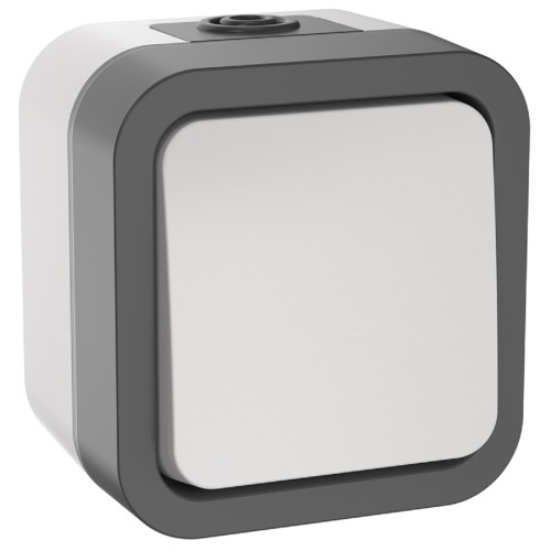 Выключатель IEK TORS кнопочный 1-кл. ОП 10А IP55 TS210 бел.  TS-V14-0-10-55-K41