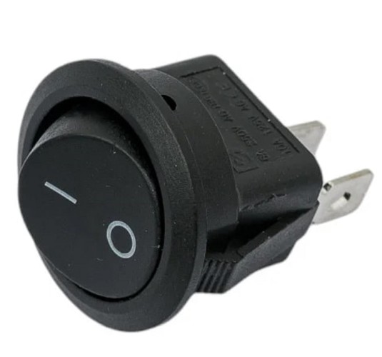 Выключатель клавишный круглый REXANT 250V 6A (2с) ON-OFF ( уп.10 штук ) черный (RWB-212, SC-214, MRS-102-8) 36-2550 - изображение 5