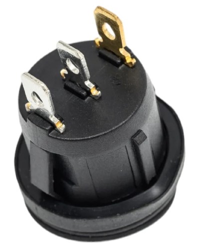 Выключатель клавишный круглый REXANT 250V 6А (3с) ON-OFF ( уп.10 штук ) красный с подсветкой ВЛАГОЗАЩИТА 36-2595 - изображение 3