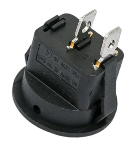 Выключатель клавишный круглый REXANT 250V 6A (2с) ON-OFF ( уп.10 штук ) черный (RWB-212, SC-214, MRS-102-8) 36-2550 - изображение 3