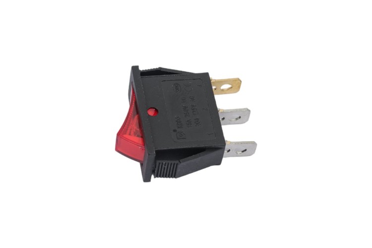 Выключатель клавишный REXANT 250V 15А (3с) ON-OFF ( уп.10 штук ) красный с подсветкой (RWB-404, SC-791, IRS-101-1C) 36-2210 - изображение 4