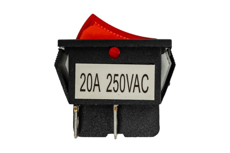 Выключатель клавишный REXANT 250V 20A (4с) ON-OFF ( уп.10 штук ) красный с подсветкой (RWB-502, SC-767, IRS-201-1) 36-2340 - изображение 3