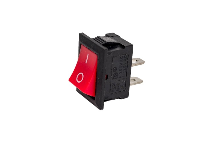 Выключатель клавишный REXANT 250V 6А (2с) ON-OFF ( уп.10 штук ) красный Mini (RWB-201, SC-768) 36-2111 - изображение 2