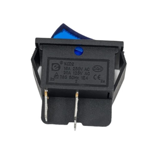 Выключатель клавишный REXANT 250V 16A (4с) ON-OFF синий с подсветкой (RWB-502, SC-767, IRS-201-1)  36-2331-1 - изображение 4