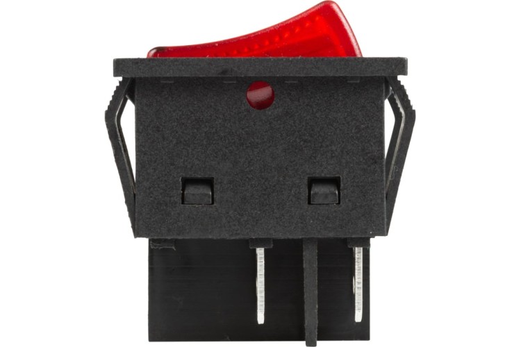 Выключатель клавишный REXANT 250V 25A (4с) ON-OFF ( уп.10 штук ) красный с подсветкой (RWB-502) 36-2343 - изображение 4