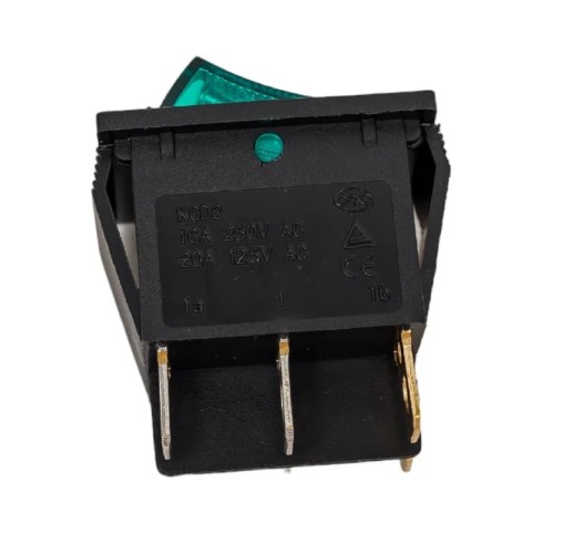 Выключатель клавишный REXANT 250V 15A (6с) ON-OFF ( уп.10 штук ) красный/зеленый с подсветкой ДВОЙНОЙ (RWB-511) 36-2450 - изображение 5