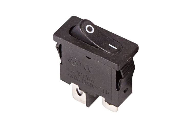 Выключатель клавишный REXANT 250V 6А (2с) ON-OFF ( уп.10 штук ) черный Mini (RWB-103, SC-766, MRS-101-5) 36-2050