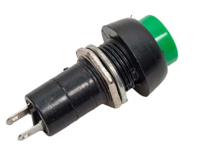 Выключатель-кнопка REXANT 250V 1 А (2с) OFF-(ON) Б/Фикс зеленая (PBS-11В) ( уп.10 штук ) 36-3042 - изображение 2