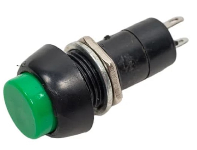 Выключатель-кнопка REXANT 250V 1 А (2с) OFF-(ON) Б/Фикс зеленая (PBS-11В) ( уп.10 штук ) 36-3042 - изображение 3