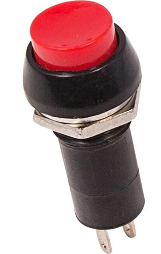Выключатель-кнопка REXANT 250V 1А (2с) ON-OFF красная (PBS-11А) ( уп.10 штук ) 36-3030