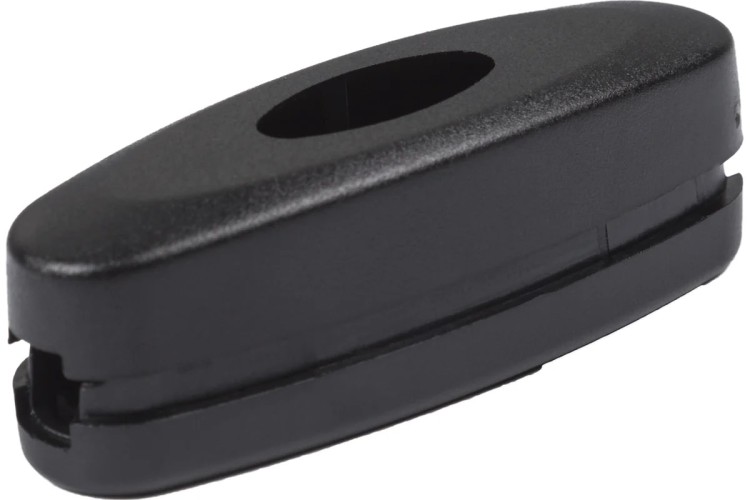 Выключатель-кнопка REXANT 250V 2А ON-OFF черный на электропровод (для настольной лампы) 36-3018 - изображение 2