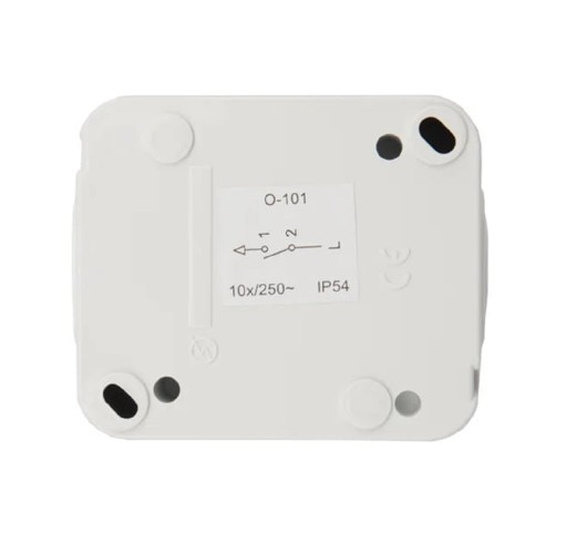 Выключатель Kranz KR-78-0603 проходной Mini OG IP54, о/у, белый - изображение 4