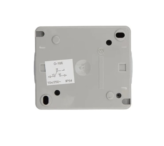 Выключатель Kranz KR-78-0608 одноклавишный INDUSTRIAL IP54, о/у, серый - изображение 4