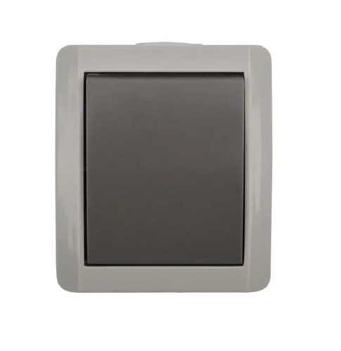 Выключатель Kranz KR-78-0610 проходной INDUSTRIAL IP54, о/у, серый - изображение 2