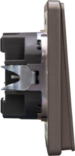 Выключатель Kranz KR-78-0705-2 Round 1 кл, титан - изображение 4