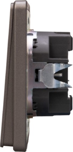 Выключатель Kranz KR-78-0705-2 Round 1 кл, титан - изображение 2