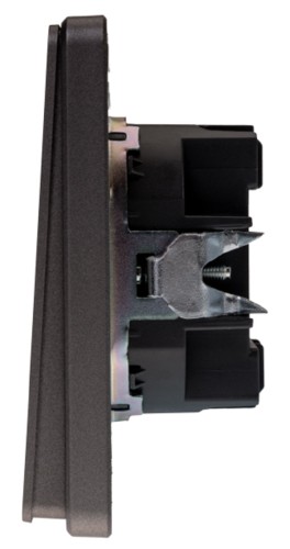 Выключатель Kranz KR-78-0706-2 Round 2 кл, титан - изображение 2