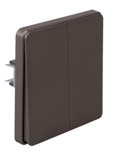 Выключатель Kranz KR-78-0706-2 Round 2 кл, титан - изображение 5