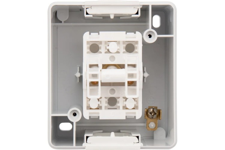 Выключатель Kranz KR-78-0832 двухклавишный INDUSTRIAL IP54, о/у, белый - изображение 5