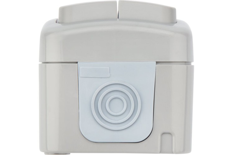 Выключатель Kranz KR-78-0833 двухклавишный Mini OG IP54, о/у, серый - изображение 3