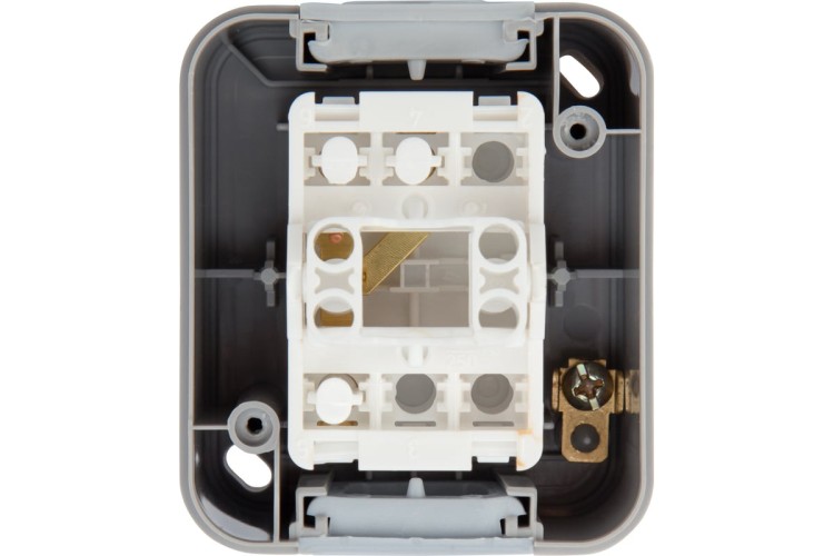 Выключатель Kranz KR-78-0837 проходной Mini OG IP54, о/у, серый - изображение 5