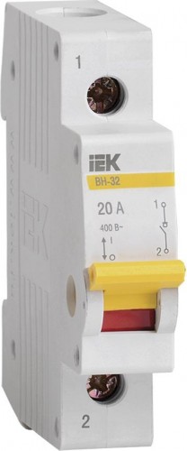 Выключатель нагрузки IEK ВН-32 20А/1П MNV10-1-020