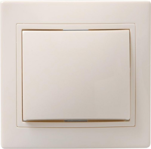 Выключатель одноклавишный IEK Кварта ВС10-1-0-ККм 10А IP20 кремовый EVK10-K33-10-DM