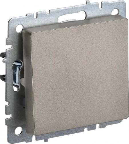 Выключатель одноклавишный IEK BRITE ВС10-1-4-БрШ 10А самовозвратный, шампань BR-V14-0-10-K37