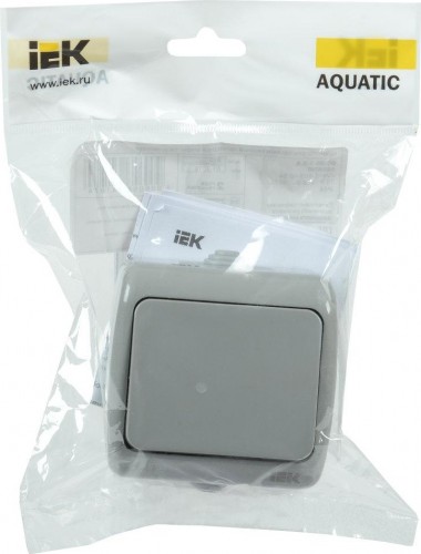 Выключатель одноклавишный IEK Aquatic ВС-20-1-0-А 10А ip54 EVA10-K03-10-54 - изображение 2