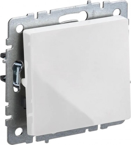 Выключатель одноклавишный IEK BRITE ВС10-1-4-БрБ 10А самовозвратный белый BR-V14-0-10-K01