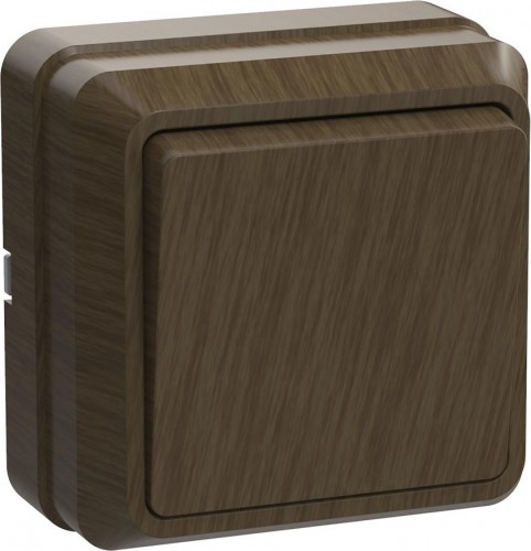 Выключатель одноклавишный IEK Октава ВС20-1-0-ОД 10А IP20 дуб EVO10-K04-10-DC