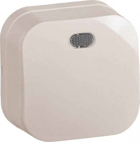 Выключатель одноклавишный IEK GLORY ВС20-1-1-ХК 10А с индикацией, кремовый EVH11-K33-10