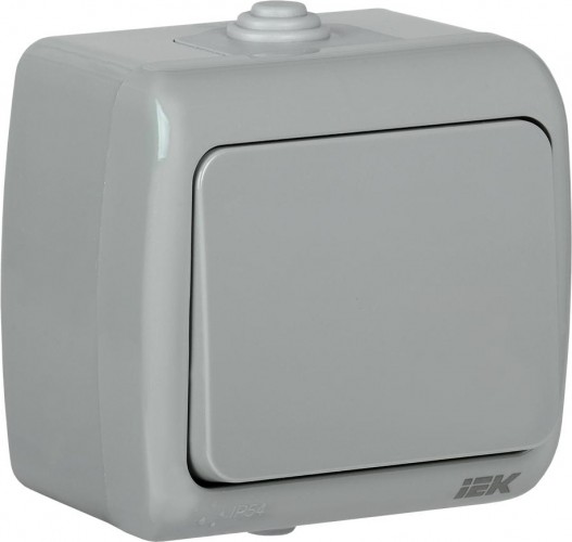 Выключатель одноклавишный IEK Aquatic ВС-20-1-0-А 10А ip54 EVA10-K03-10-54