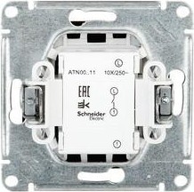 Выключатель одноклавишный Systeme Electric AtlasDesign (сх. 1) 10ax карбон ATN001011 - изображение 2