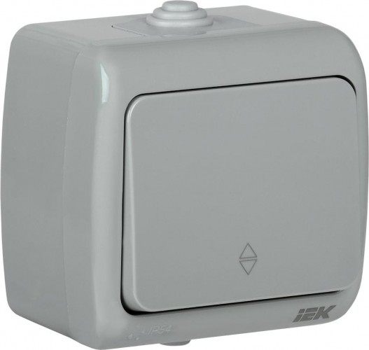 Выключатель проходной IEK Aquatic ВС-20-1-2-А 1-клавишный 10А IP54 EVA12-K03-10-54