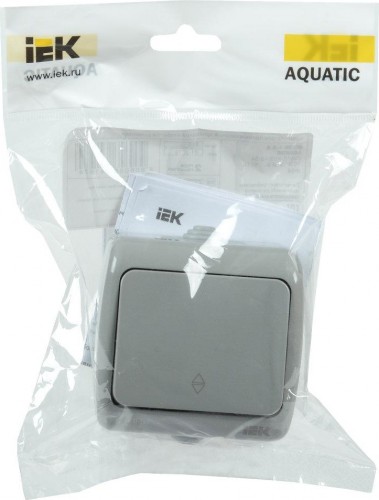 Выключатель проходной IEK Aquatic ВС-20-1-2-А 1-клавишный 10А IP54 EVA12-K03-10-54 - изображение 2