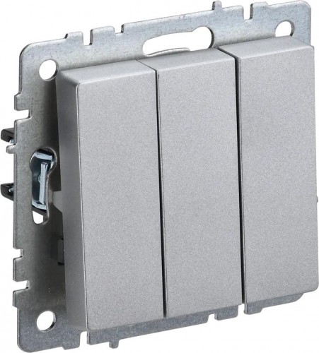 Выключатель проходной IEK BRITE ВС10-2-6-БрШ 2-клавишный 10А шампань BR-V22-0-10-K37