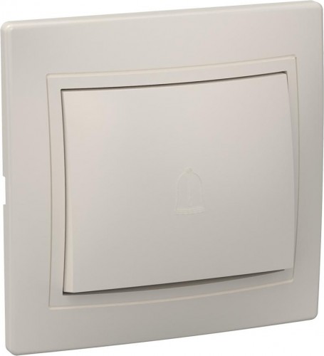 Выключатель проходной IEK Кварта ВСп10-1-0-ККм 1-клавишный 10А IP20 кремовый EVK12-K33-10-DM