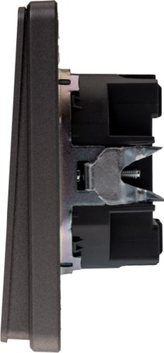 Выключатель проходной Kranz KR-78-0708-2 Round 1 кл (переключатель), титан - изображение 2