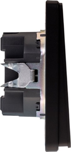 Выключатель проходной Kranz KR-78-0708-3 Round 1 кл (переключатель), оникс - изображение 4