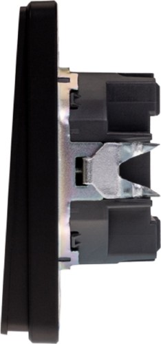 Выключатель проходной Kranz KR-78-0708-3 Round 1 кл (переключатель), оникс - изображение 2