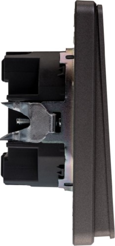 Выключатель проходной Kranz KR-78-0708-2 Round 1 кл (переключатель), титан - изображение 4