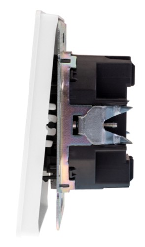 Выключатель проходной Kranz KR-78-0708-1 Round 1 кл (переключатель), перламутр - изображение 2