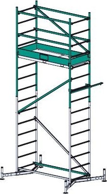 Вышка-тура алюминиевая KRAUSE MONTO "ClimTec" Н-5 м