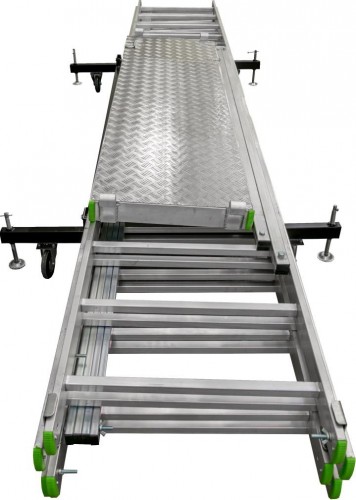 Вышка-тура алюминиевая Sarayli 2x15 + 2x15 с подъемным механизмом 5315 - изображение 3