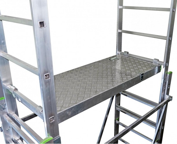 Вышка-тура алюминиевая Sarayli 2x11 + 2x11 с подъемным механизмом 5311 - изображение 2