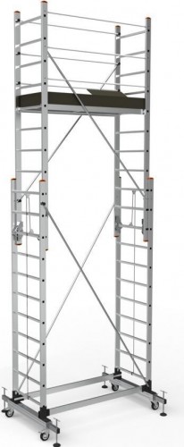 Вышка-тура алюминиевая Sarayli 2x11 + 2x11 с подъемным механизмом 5311