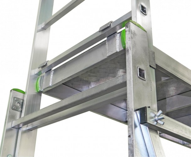 Вышка-тура алюминиевая Sarayli 2x 7 + 2x 7 с подъемным механизмом 5307 - изображение 4