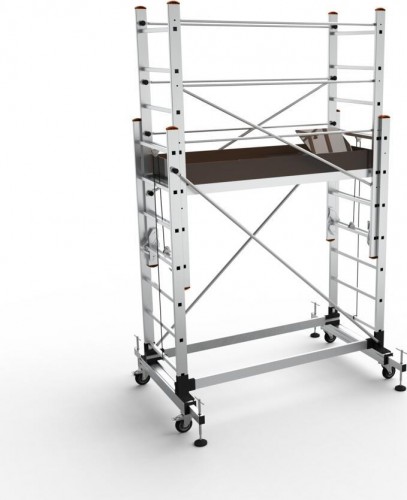 Вышка-тура алюминиевая Sarayli 2x 7 + 2x 7 с подъемным механизмом 5307